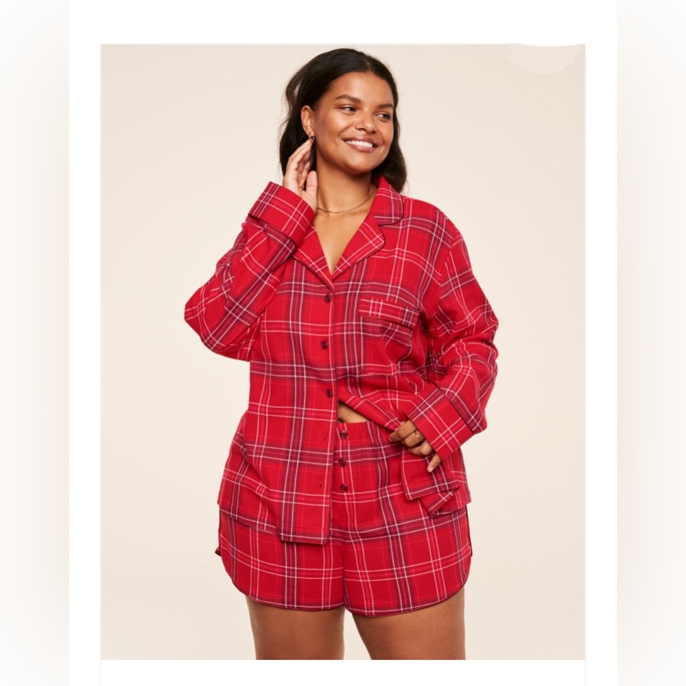 NWT Adore Me Cecelia Plaid pajama set Size 1X